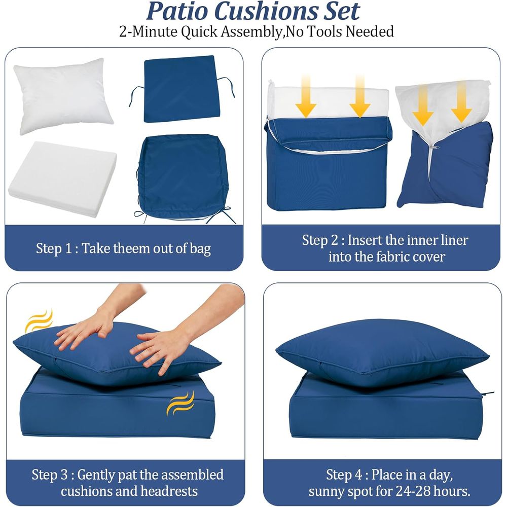 24x24 Outdoor Deep Seat Cushio - Outdoor Furniture ulasan dan harga