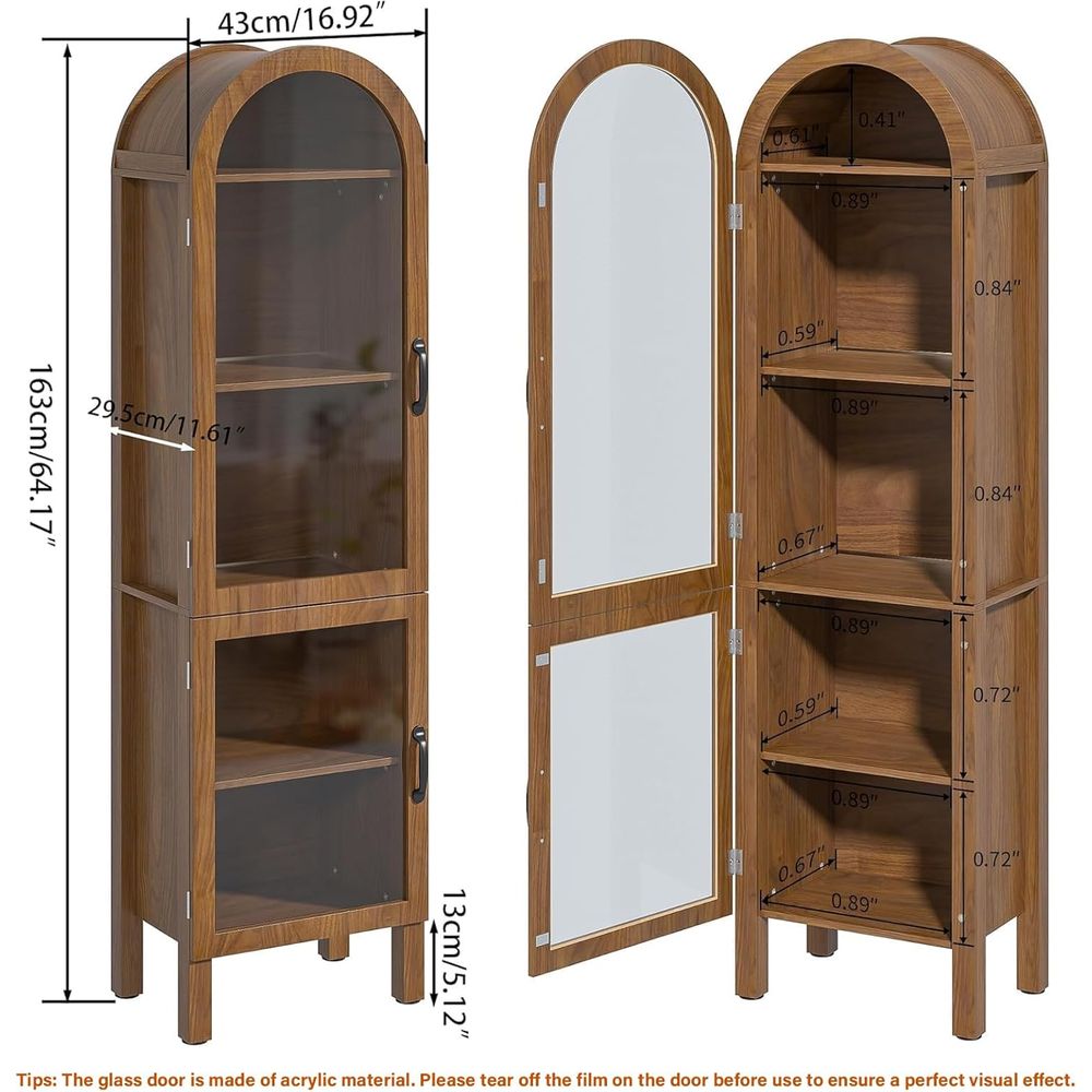 64.17 in Tall Arched Display C - Storage ulasan dan harga