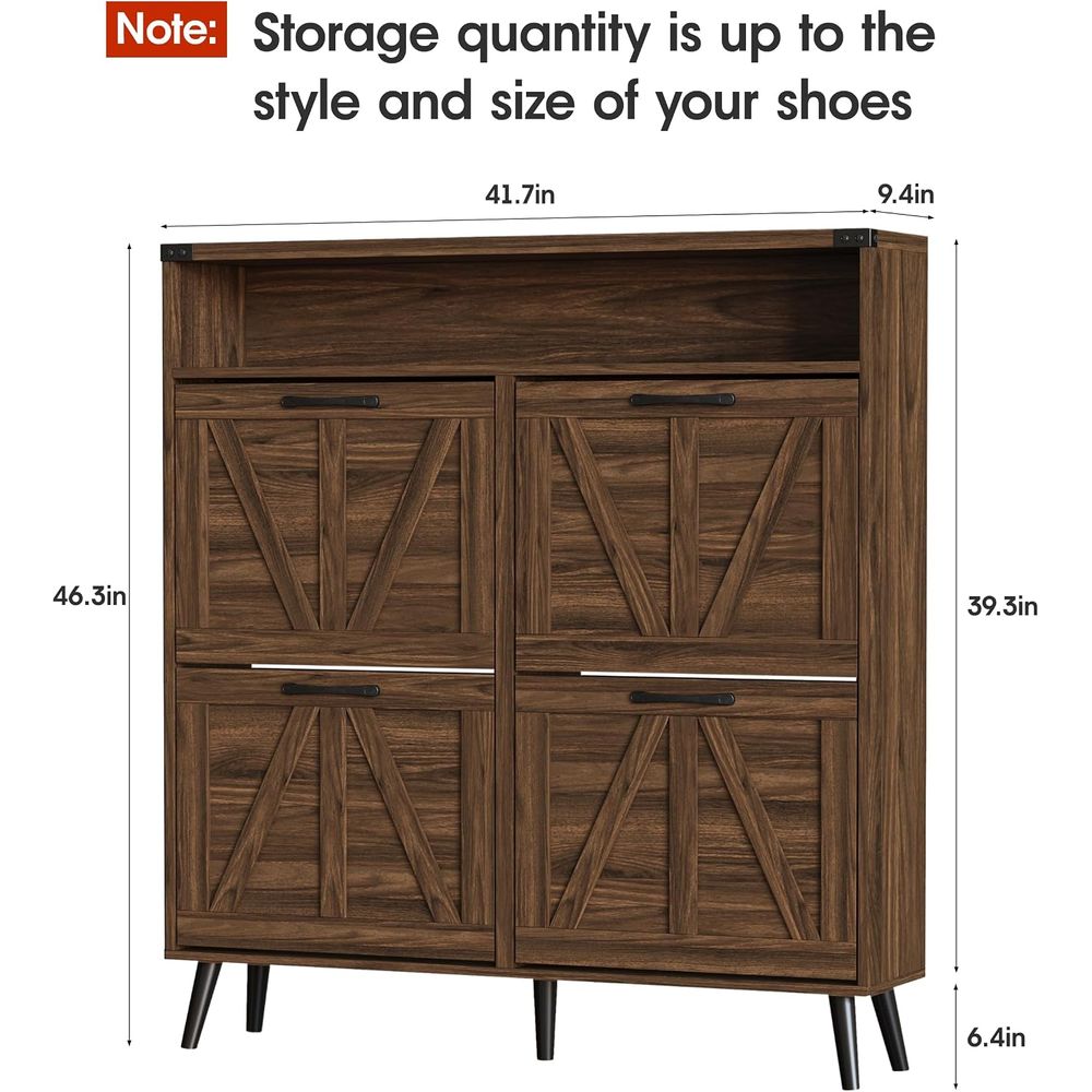 Shoe Cabinet with 4 lip Ders,a - Shoe Rack Cabinet Narrow Entryway ulasan dan harga
