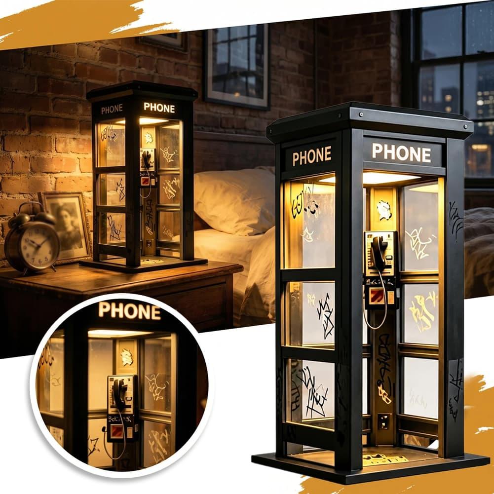 Retro Graffiti Phone Booth Tab - Bedroom Furniture ulasan dan harga