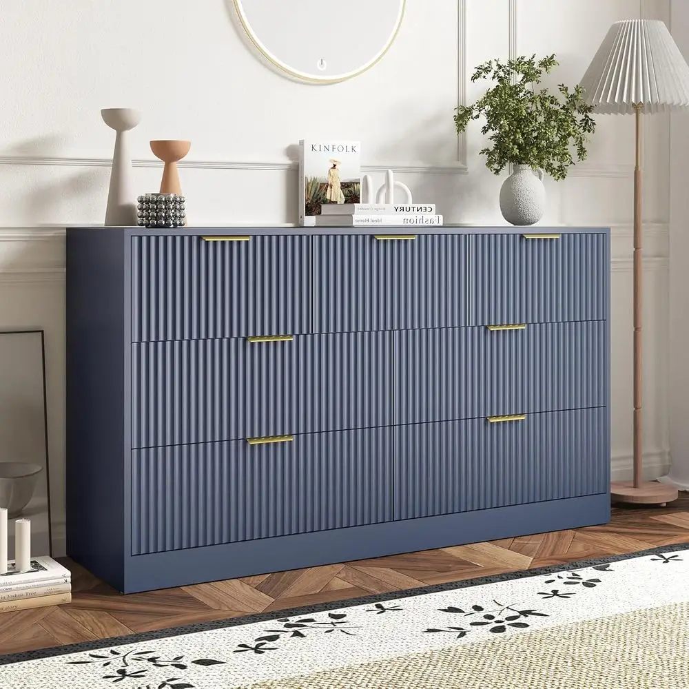 55 Wide Bedroom Dresser with D - Bedroom Furniture ulasan dan harga