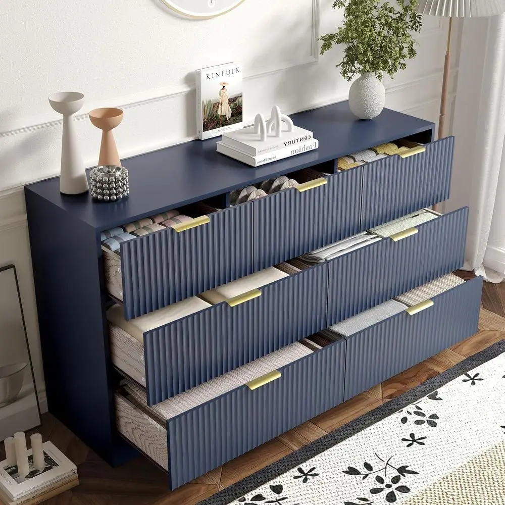 55 Wide Bedroom Dresser with D - Bedroom Furniture ulasan dan harga