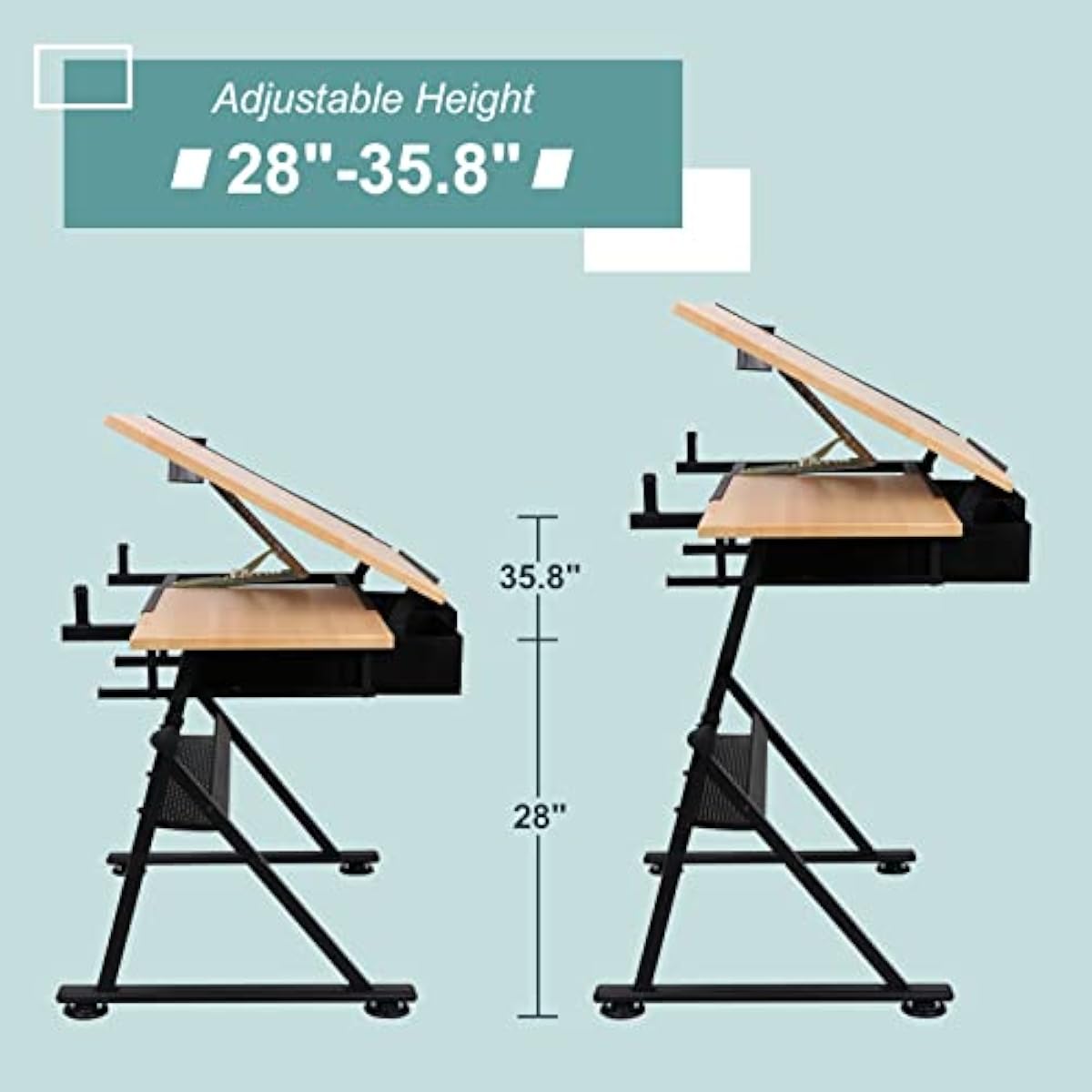 Adjustable Height Drafting Des - Tables ulasan dan harga