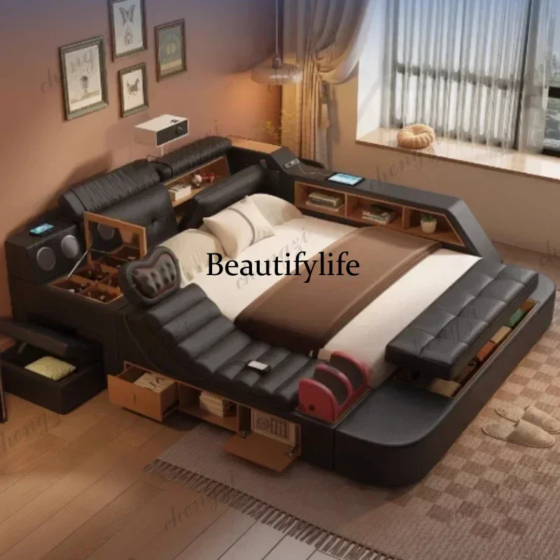A182 Black King Size Frame Dou - King Size Bed Frame With Storage Drawers ulasan dan harga