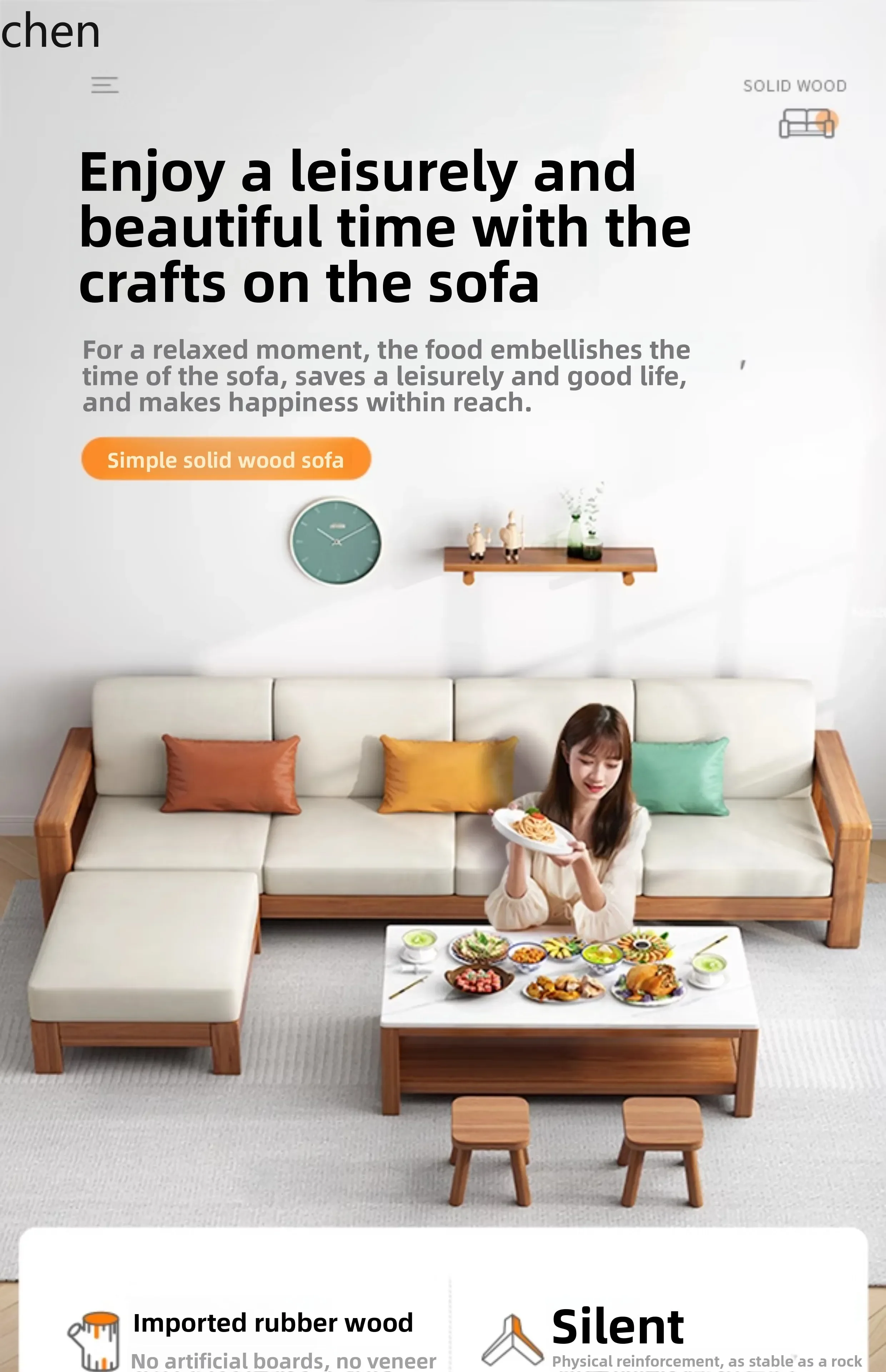 TQH7.2 all-solid wood technolo - Sofas ulasan dan harga